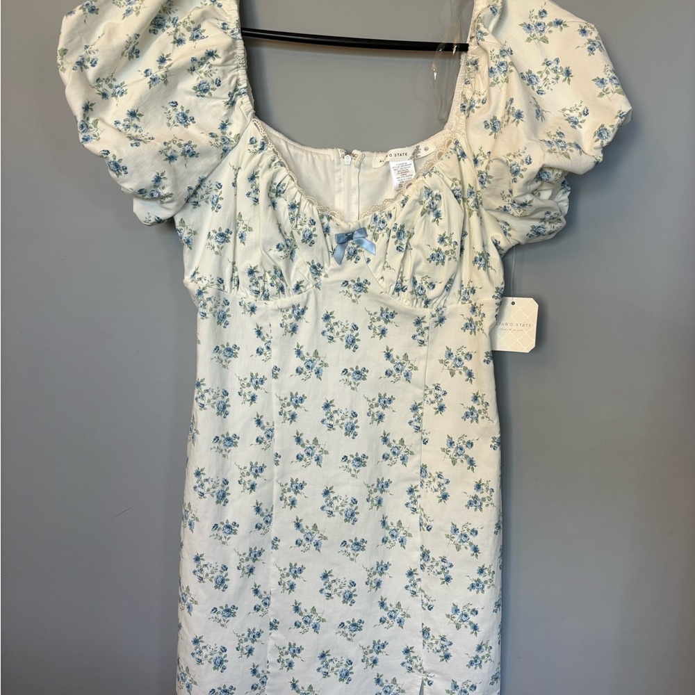 Altar'd State Blue Floral Dress